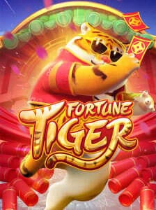 Fortune Tiger com tigre da sorte em estilo cartoon